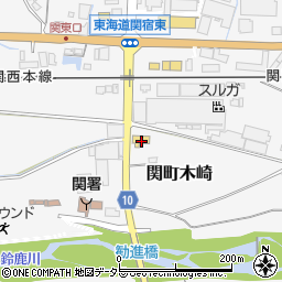 トヨタカローラ三重関店周辺の地図