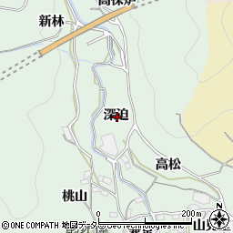 愛知県蒲郡市神ノ郷町深迫周辺の地図