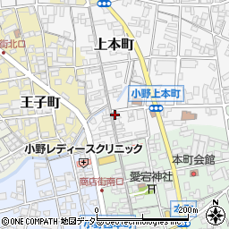 兵庫県小野市上本町98周辺の地図