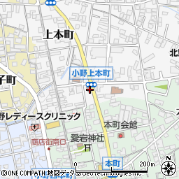 兵庫県小野市上本町250周辺の地図