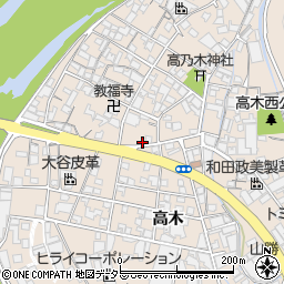 兵庫県姫路市花田町高木407周辺の地図