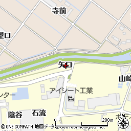 愛知県西尾市吉良町岡山矢口周辺の地図
