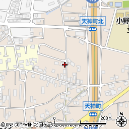 兵庫県小野市天神町1183-10周辺の地図