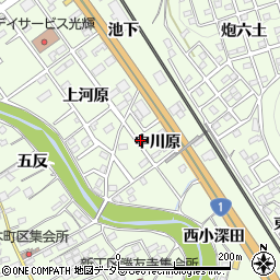 愛知県豊川市御油町中川原41周辺の地図