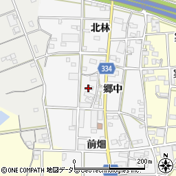 愛知県豊川市六角町郷中周辺の地図