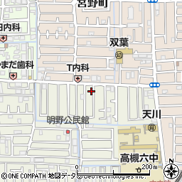 大阪府高槻市明野町33-5周辺の地図