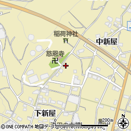 愛知県蒲郡市清田町中新屋20-3周辺の地図
