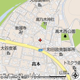 兵庫県姫路市花田町高木76周辺の地図