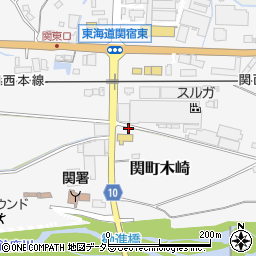 三重県亀山市関町木崎1804周辺の地図