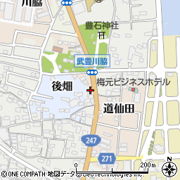 愛知県知多郡武豊町里中1周辺の地図