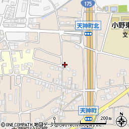 兵庫県小野市天神町1181-15周辺の地図