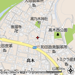 兵庫県姫路市花田町高木383周辺の地図