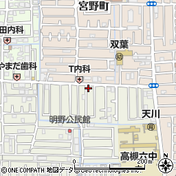 大阪府高槻市明野町33-1周辺の地図