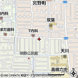 大阪府高槻市明野町33-3周辺の地図