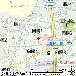 愛知県知多郡武豊町向陽周辺の地図