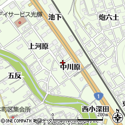 愛知県豊川市御油町中川原39周辺の地図