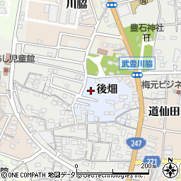 愛知県武豊町（知多郡）後畑周辺の地図