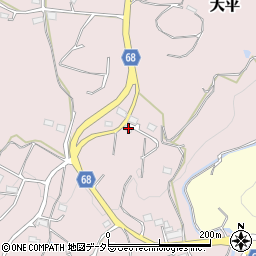静岡県浜松市浜名区大平237周辺の地図