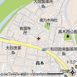 兵庫県姫路市花田町高木393周辺の地図