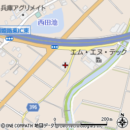 兵庫県姫路市飾東町塩崎554周辺の地図