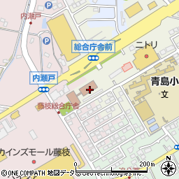 静岡県藤枝総合庁舎　中部地域局地域課周辺の地図
