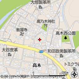 兵庫県姫路市花田町高木389周辺の地図