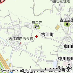 大阪府池田市古江町周辺の地図
