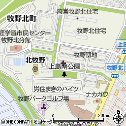 大阪府枚方市牧野北町6-3周辺の地図