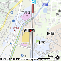 愛知県武豊町（知多郡）西田崎周辺の地図