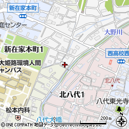 兵庫県姫路市八代宮前町1-12周辺の地図