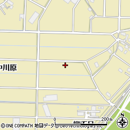 愛知県豊川市豊津町東川原周辺の地図