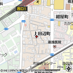 大阪府高槻市上田辺町周辺の地図