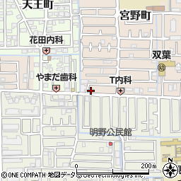 大阪府高槻市宮野町16-3周辺の地図