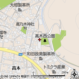 兵庫県姫路市花田町高木250周辺の地図