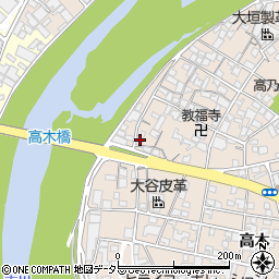 兵庫県姫路市花田町高木441周辺の地図
