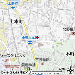 兵庫県小野市上本町226周辺の地図