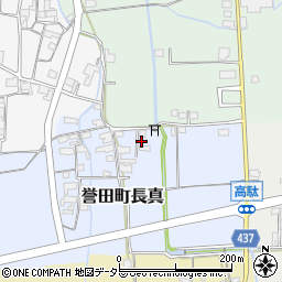 兵庫県たつの市誉田町長真42周辺の地図