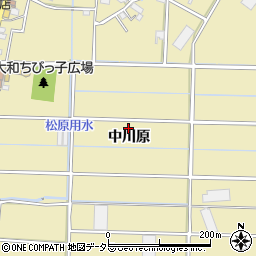 愛知県豊川市豊津町中川原周辺の地図