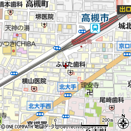 ナマステタージマハル 阪急高槻店周辺の地図