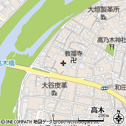 兵庫県姫路市花田町高木431周辺の地図