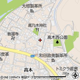 兵庫県姫路市花田町高木154周辺の地図