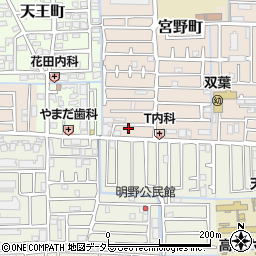 大阪府高槻市宮野町16周辺の地図