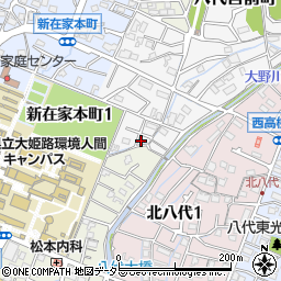 兵庫県姫路市八代宮前町1-7周辺の地図