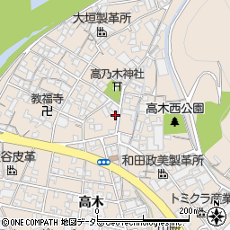 兵庫県姫路市花田町高木384周辺の地図