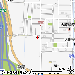 京都府城陽市寺田金尾周辺の地図