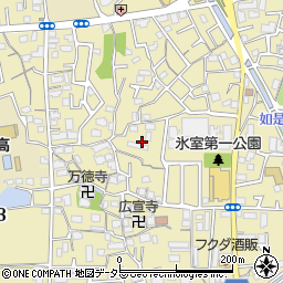 大阪府高槻市氷室町周辺の地図