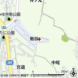 京都府八幡市戸津奥谷26周辺の地図