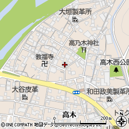 兵庫県姫路市花田町高木487周辺の地図