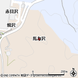 愛知県額田郡幸田町深溝馬力沢周辺の地図