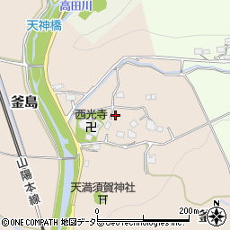 兵庫県赤穂郡上郡町釜島538周辺の地図